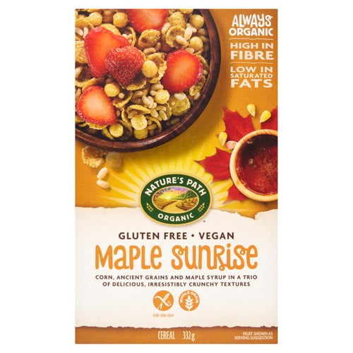 Natures Path Organic Gluten Free Maple Sunrise 332g, British Import (Pack of 3)
