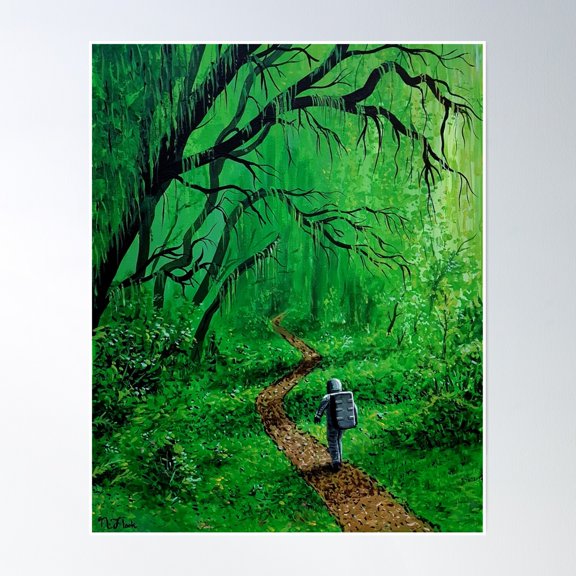 Natures Path Poster Wall Art, Modern Wall Decor, 12x18 UNFRAMED