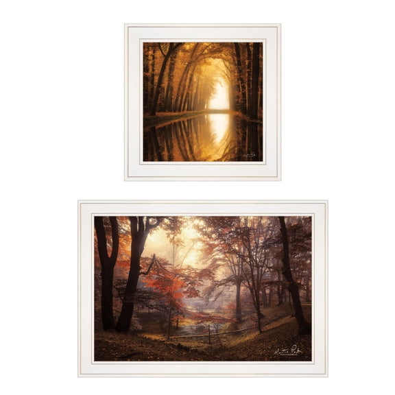 TrendyDecor4U Nature'S Reflections 2-Piece Vignette Wall Art V563-226G
