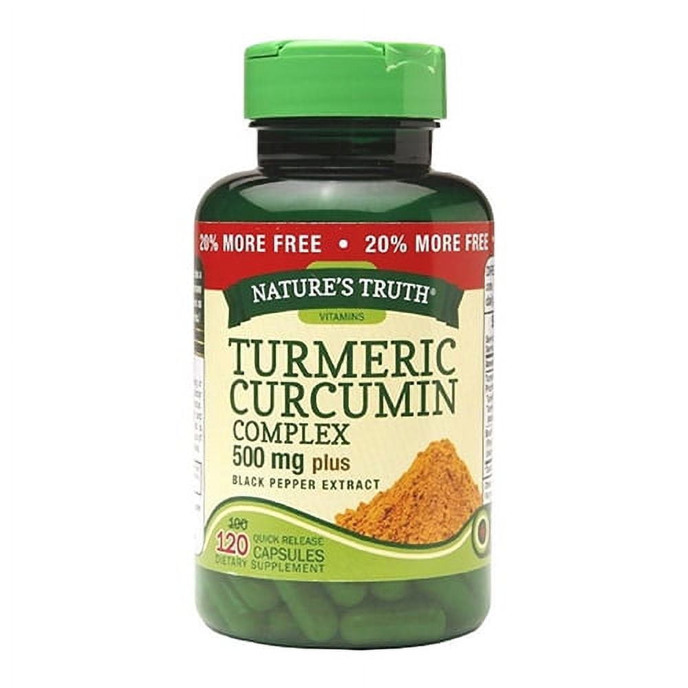 Natures Truth Turmeric Curcumin Complex 500 mg Plus Black Pepper