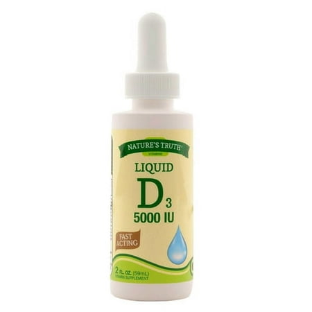 Natures Truth Vitamin D Liquid 5000 IU, 2 oz, 6 Pack