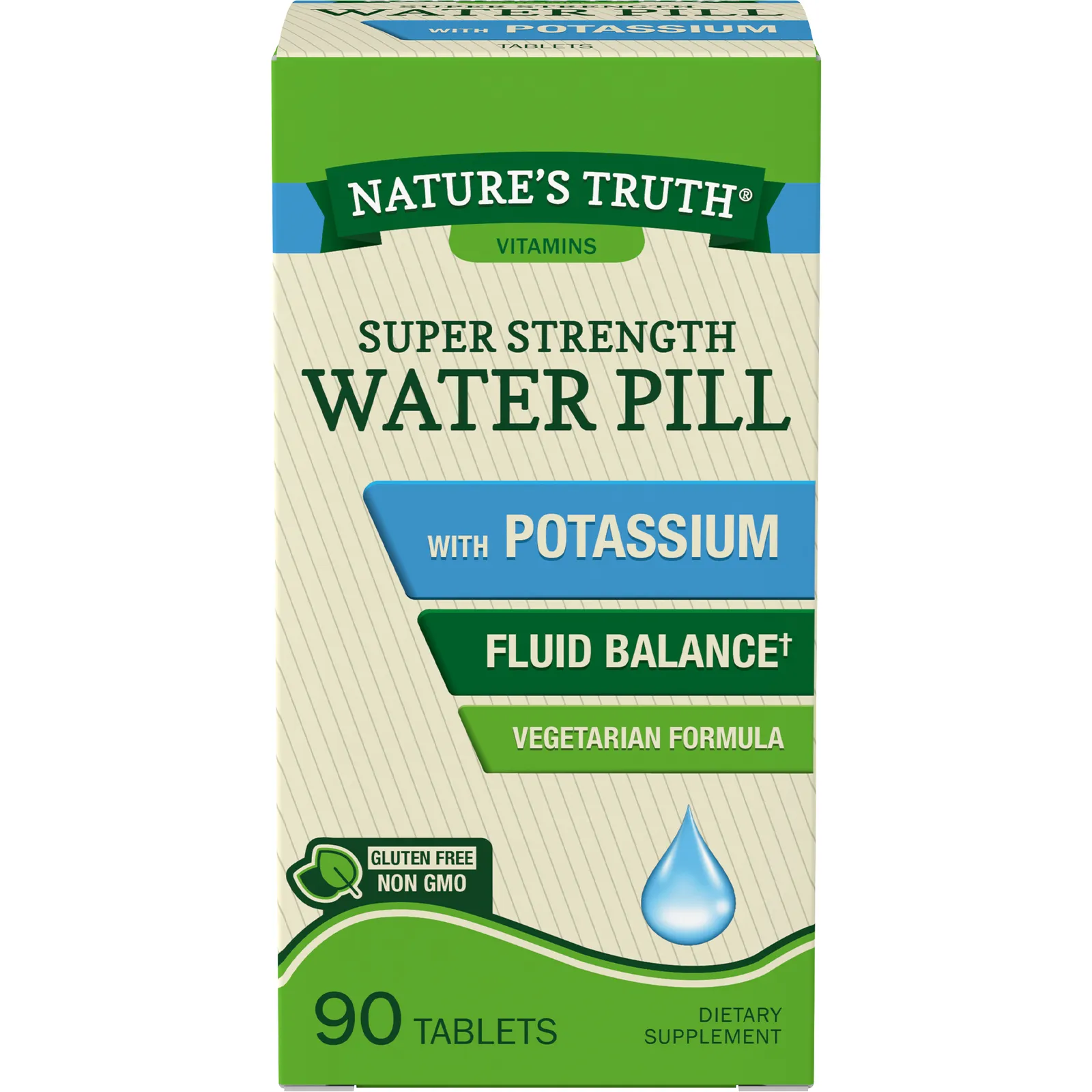 Natures Truth Water Pill with Potassium Supplement Super Strength 90 TABLET