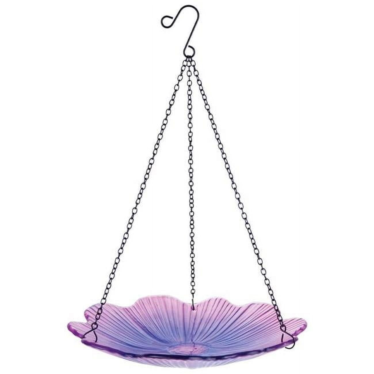 Natures Way 8115437 0.63 qt. Eco Cycle Glass & Metal Hanging Bird Feeder