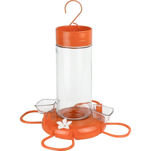 Nature's Way Orange Blossom Glass Oriole Feeder w/ Jelly Attachments 30 oz
