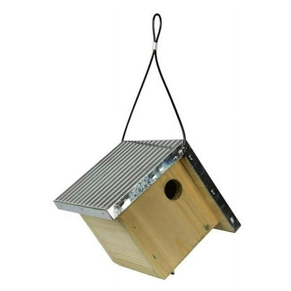 Natures Way Bird Products  Galvanized Weathered Wren House - 8.25 x 7.25 x 7.25 in.