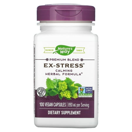 Nature's Way - Ex-Stress Calming Formula 445 mg. - 100 Vegetarian Capsules