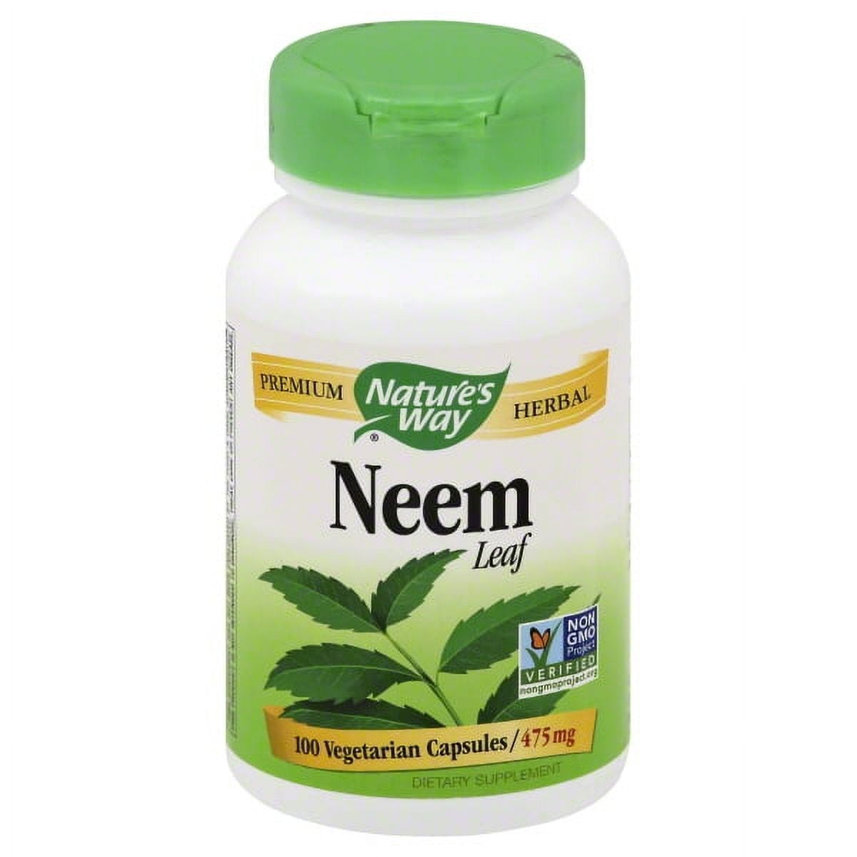 Natures Way Neem Leaf Herbal Capsules, Vegetarian Dietary Supplements