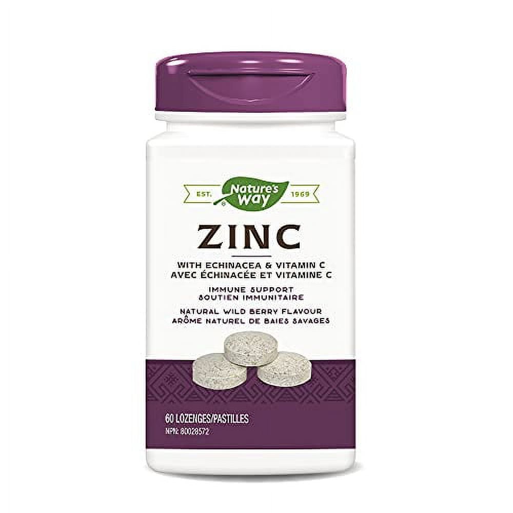 Natures Way Zinc Lozenges 60 Ct 0076