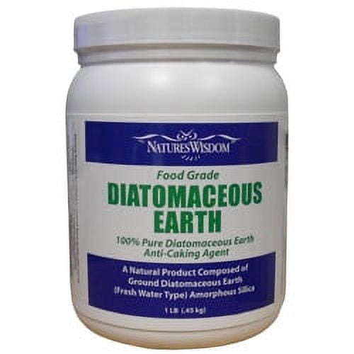 Natures Wisdom Food Grade Diatomaceous Earth 1 lb. Jar
