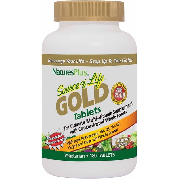 NaturesPlus SOURCE OF LIFE GOLD 180 TABLETS