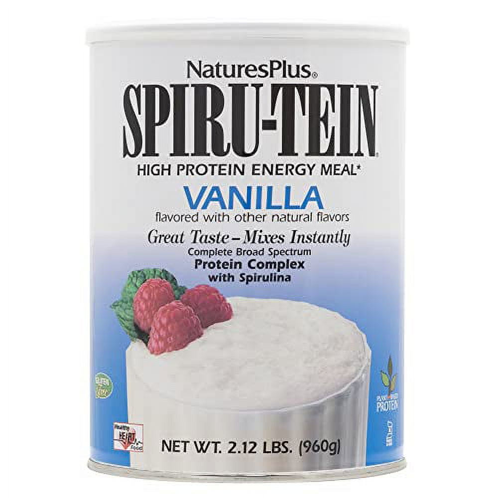 NaturesPlus SPIRUTEIN, Vanilla 2.12 lbs Spirulina Protein Powder