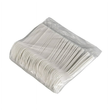 Compostable Disposable Forks (50 Pack) | for Cafeteria-Ready Cutlery