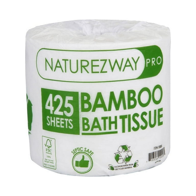 Naturezway Bamboo Toilet Paper 2 PLY 80 Roll Septic Safe Ultra