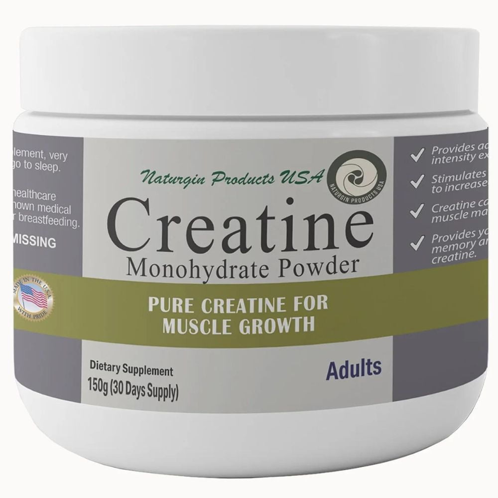 Naturgin Products USA Pure Creatine Monohydrate Powder Without Flavor