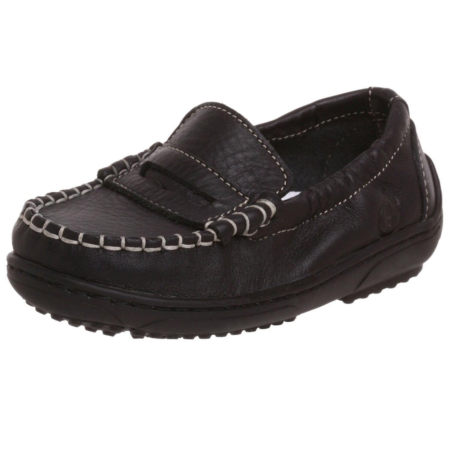 Naturino Black Leather Slip-On Loafers Naturino - Girls Black Leather Slingback Loafers | Childrensalon main image 4