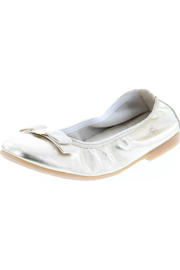 Girls 2366 Fashion Leather Dress Ballerina Flat Shoes