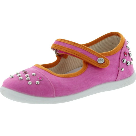 Naturino Girls 7889 Canvas Studded Flats Shoes