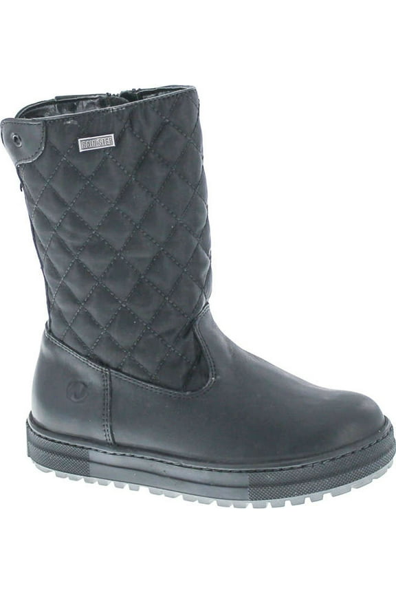 Girls Quilt Rain Step Waterproof Winter Fashion Boots