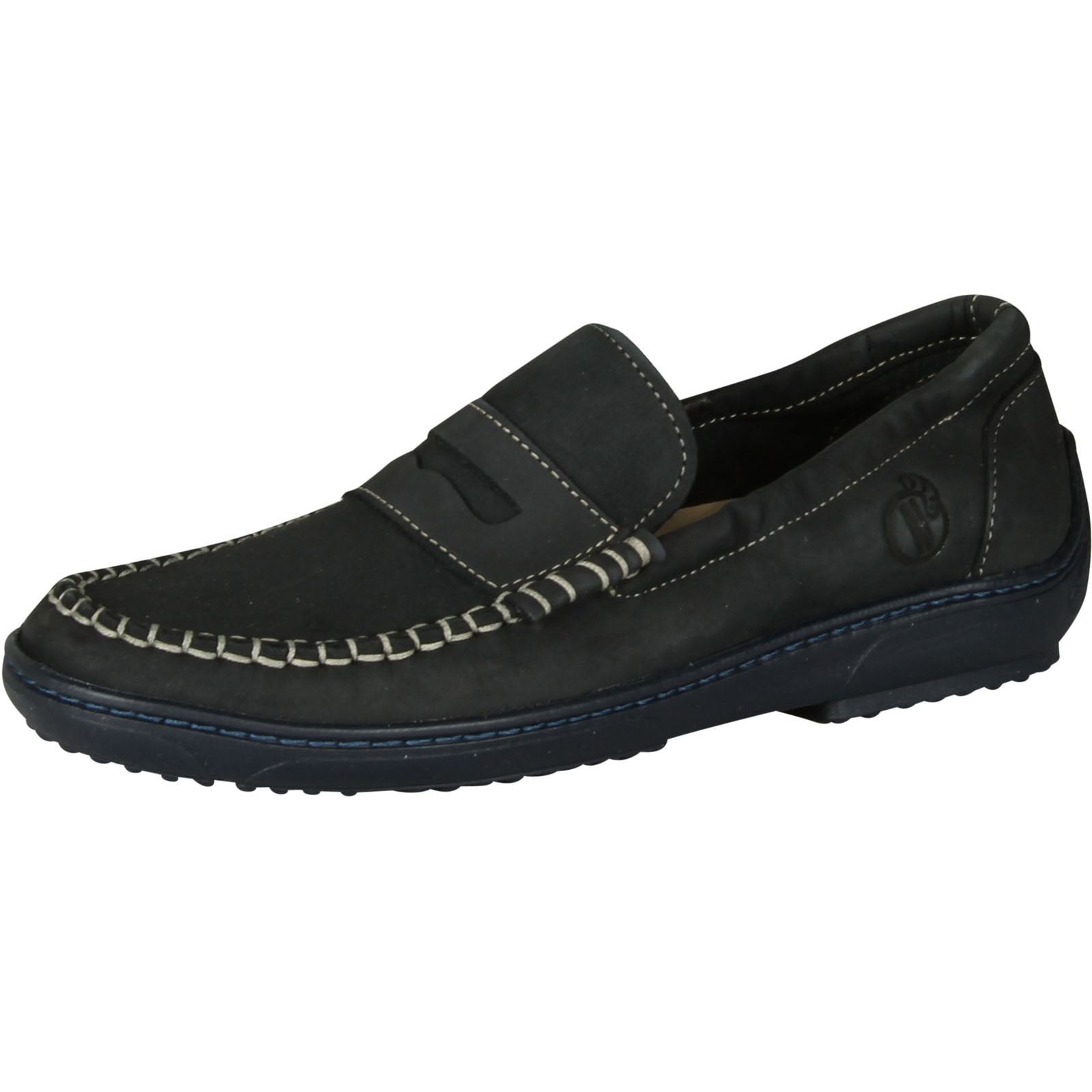 Naturino Black Leather Slip-On Loafers Naturino - Girls Black Leather Slingback Loafers | Childrensalon main image 3