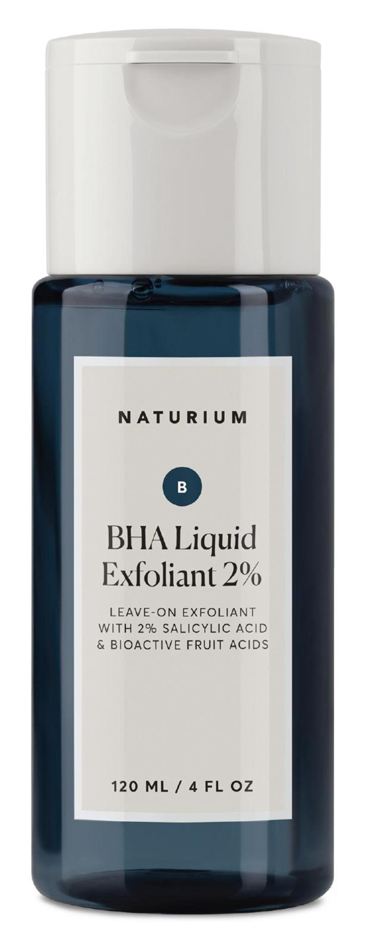 Naturium BHA Liquid Exfoliant 2% Exfoliating Pore Treatment, with Salicylic Acid & Bioactive Fruit Acids, 4 fl oz