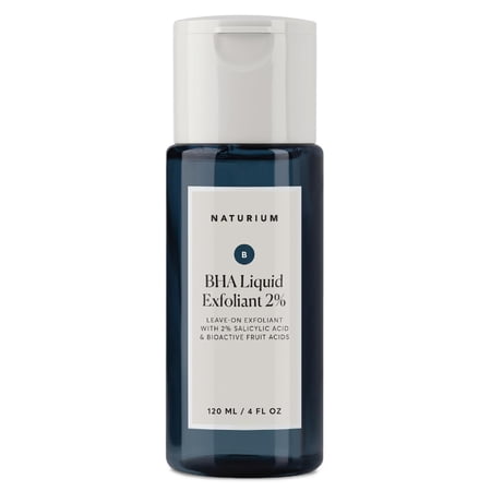 Naturium BHA Liquid Exfoliant 2% Exfoliating Pore Treatment, with Salicylic Acid & Bioactive Fruit Acids, 4 fl oz