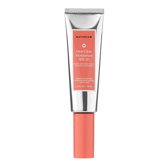 Naturium Dew-Glow Moisturizer SPF 50, Daily Moisturizing Sunscreen & Face Primer, Skin Protector with Dewy Finish, 1.7 fl oz