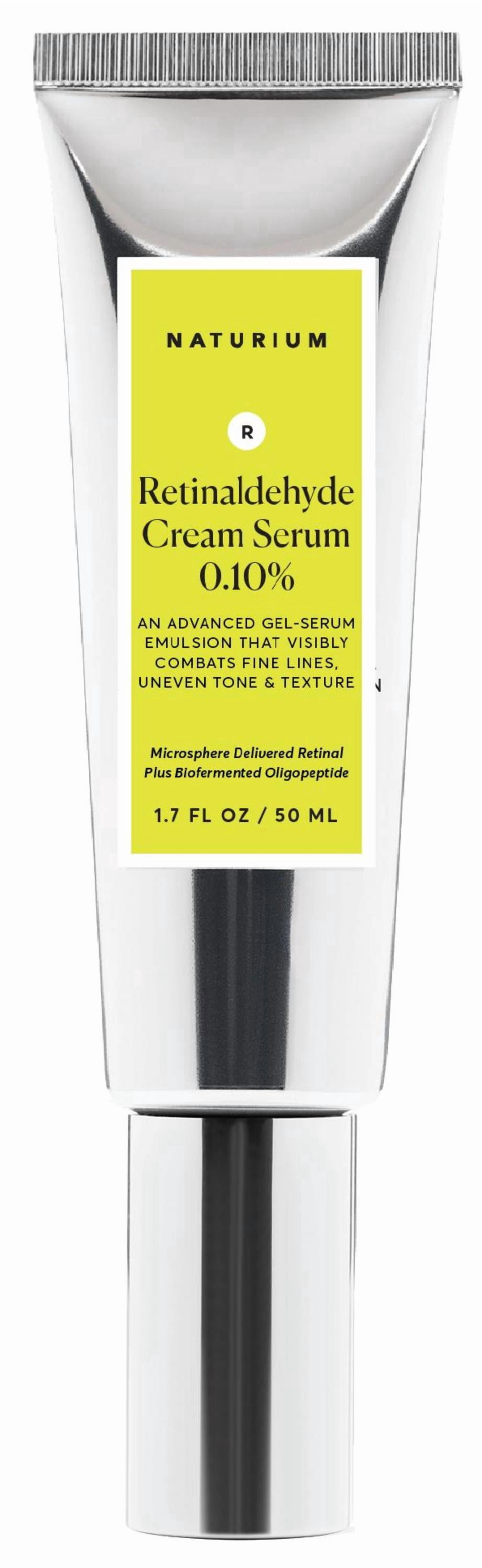 Naturium Retinaldehyde Cream Serum 0.10%, Advanced Anti-Aging & Smoothing Potent Face & Skin Care, 1.7 fl oz