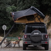 Naturnest Sirius 2 Hard-Shell Rooftop Tent   ABS Aluminium, Elevated Design for Jeep Wrangler Pickup W/ Mattress & Tri-LED Strip Light