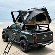 Naturnest Vehicle Roof Top Tent Sirius 1 Plus Hard Shell with Cross Bars & Mattress for SUV Truck Van Camping