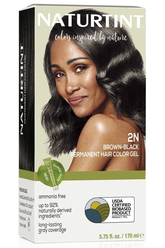 2N Brown Black Permanent Hair Color, 1 Pack (Packaging May Vary)