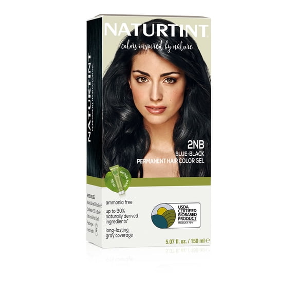 Naturtint 2NB Blue Black Permanent Hair Color, 1 Pack (Packaging May Vary)