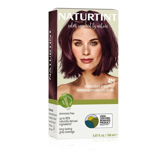 Naturtint 4M Mahogany Chestnut Permanent Hair Color, 1 Pack (Packaging May Vary)