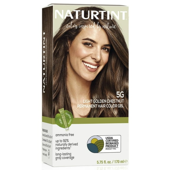 Naturtint 5G Light Golden Chestnut Permanent Hair Color, 1 Pack (Packaging May Vary)