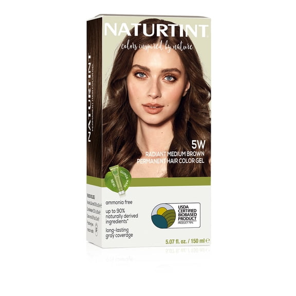 Naturtint 5W Radiant Medium Brown Permanent Hair Color, 1 Pack (Packaging May Vary)