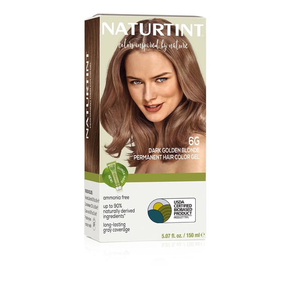 Naturtint 6G Dark Golden Blonde Permanent Hair Color, 1 Pack (Packaging May Vary)