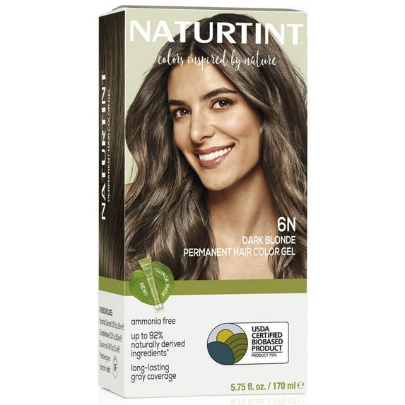 Naturtint 6N Dark Blonde Permanent Hair Color, 1 Pack (Packaging May Vary)