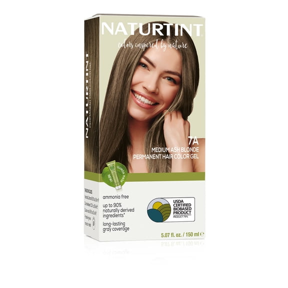 Naturtint 7A Medium Ash Blonde Permanent Hair Color, 1 Pack (Packaging May Vary)