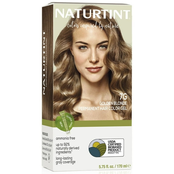 Naturtint 7G Golden Blonde Permanent Hair Color, 1 Pack (Packaging May Vary)