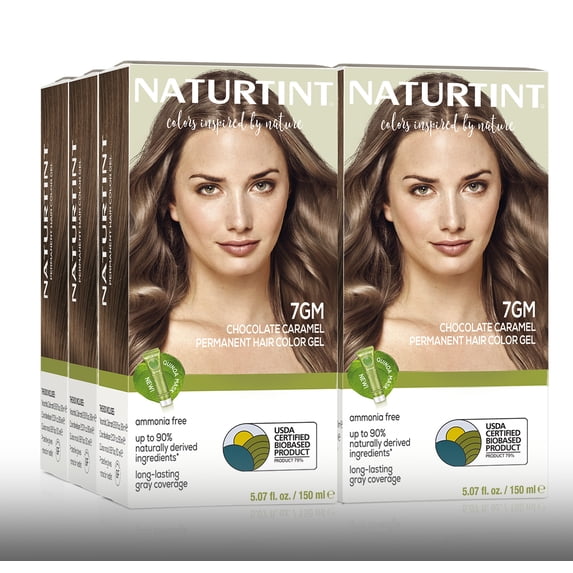 Naturtint 7GM Chocolate Caramel Permanent Hair Color, 6 Pack (Packaging May Vary)