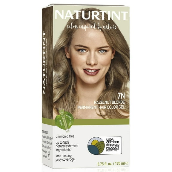 Naturtint 7N Hazelnut Blonde Permanent Hair Color, 1 Pack (Packaging May Vary)