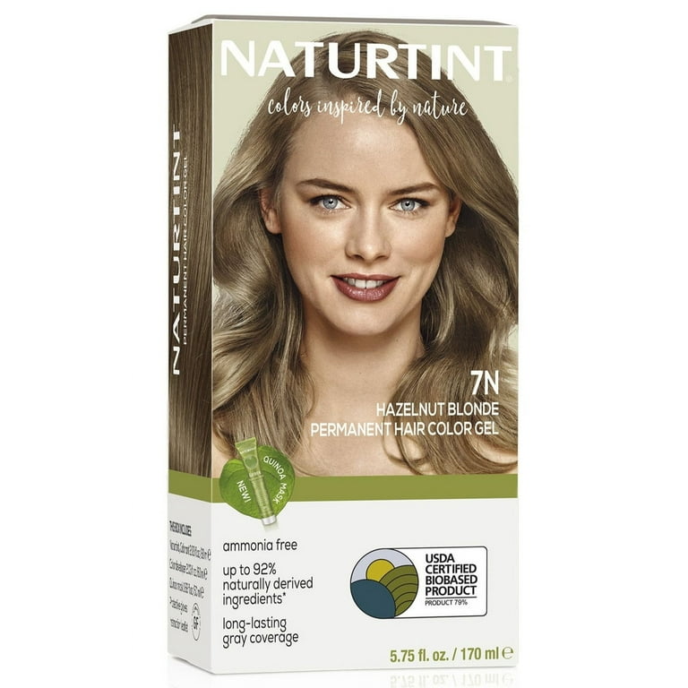 Naturtint Permanent Hair Color, Hazelnut Blonde 7N, USDA