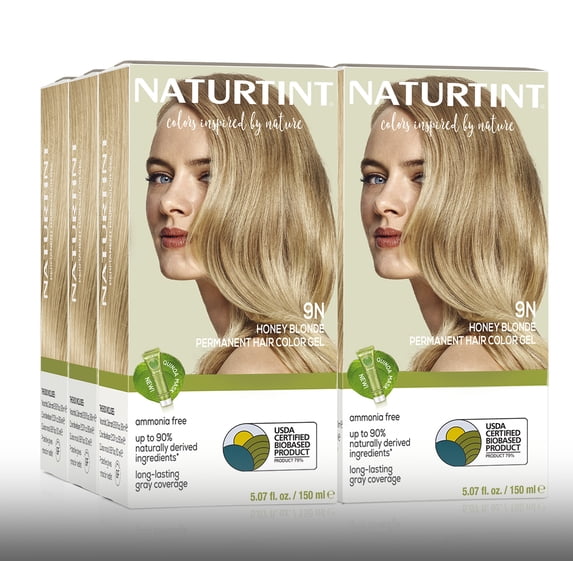 Naturtint 9N Honey Blonde Permanent Hair Color, 6 Pack (Packaging May Vary)