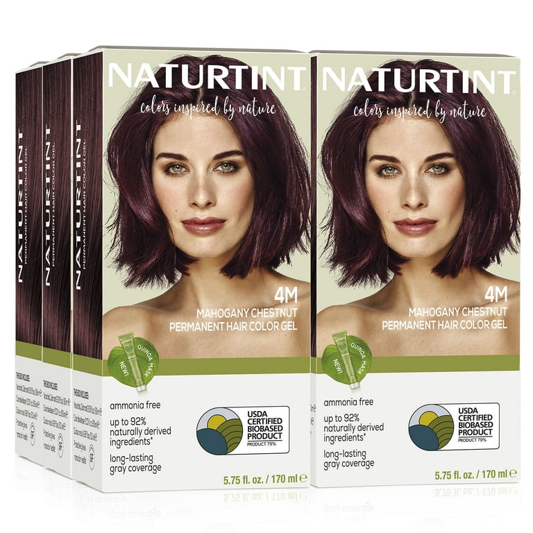 Naturtint Permanent Hair Color 4M Mahogany Chestnut - Pack of 6 