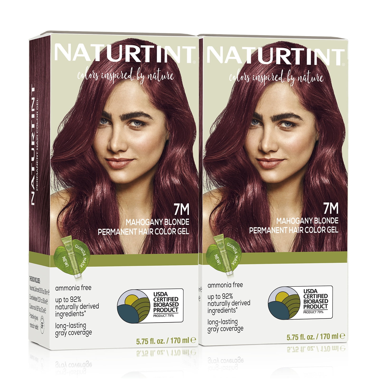 Naturtint 7M Mahogany Blonde Permanent Hair Color, 2 Pack (Packaging ...