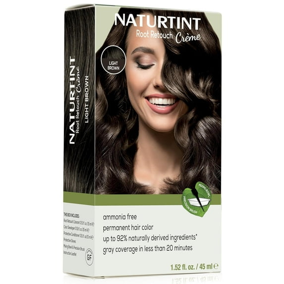 Naturtint Root Retouch Crème Permanent Hair Color, 5N Light Brown, 1.52 oz