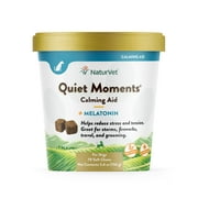 Naturvet Quiet Moments Calming Aid Soft Chew for Dogs, 70 Soft Chews