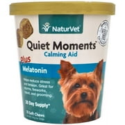Naturvet Quiet Moments Calming Aid Soft Chew sarah for Dogs, 70 Soft Chews, 30 Day Supply
