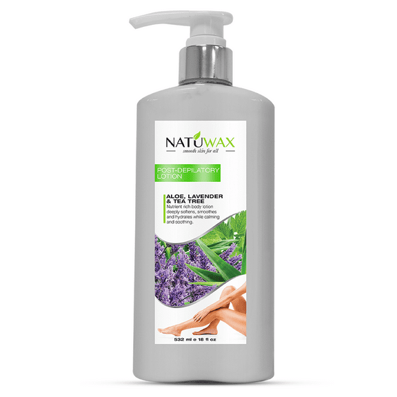 Natuwax Post-Depilatory Lotion - Moisturizing, Gentle Care for Smooth Skin - 18oz