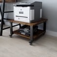 thumbnail image 1 of Natwind 2 Tier Laser Printer Stand,Large Printer Table Copier Stand Under Desk,Heavy Duty Rolling Cart with Paper Storage Shelf,Printer Holder on Wheels for Home Office (Retro), 1 of 8