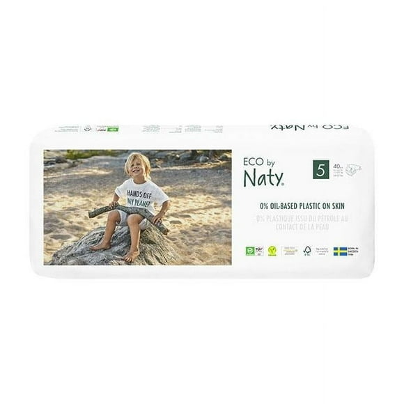 Naty AB  Eco Baby Diapers Economy Pack - Size 5 - 80 Diapers